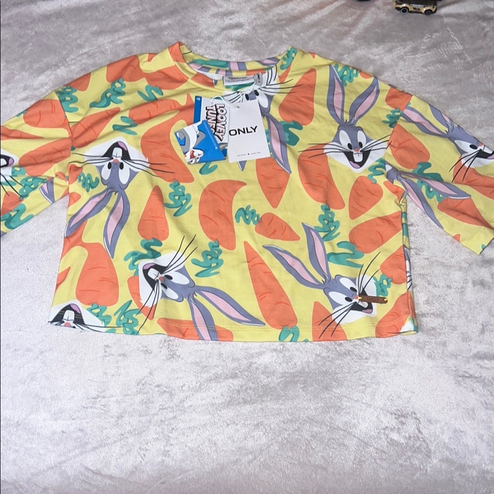 ONLY X LOONEY TUNES Print Crop Top NWT
